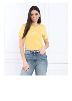 Pepe Jeans London T-shirt | Regular Fit ze sklepu Gomez Fashion Store w kategorii Bluzki damskie - zdjęcie 172870474