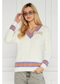 HUGO Sweter Sllarie | Regular Fit ze sklepu Gomez Fashion Store w kategorii Swetry damskie - zdjęcie 172872502