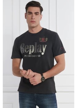 Replay T-shirt | Regular Fit ze sklepu Gomez Fashion Store w kategorii T-shirty męskie - zdjęcie 172872860