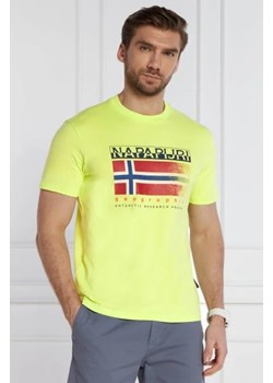 Napapijri T-shirt S-KREIS BLU MARINE | Regular Fit ze sklepu Gomez Fashion Store w kategorii T-shirty męskie - zdjęcie 172873250