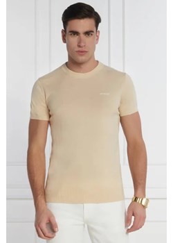 GUESS T-shirt | Regular Fit | z dodatkiem jedwabiu ze sklepu Gomez Fashion Store w kategorii T-shirty męskie - zdjęcie 172873322