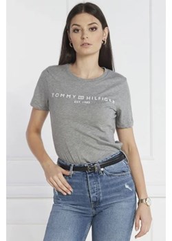 Tommy Hilfiger T-shirt REG CORP LOGO C-NK SS | Regular Fit ze sklepu Gomez Fashion Store w kategorii Bluzki damskie - zdjęcie 172873613