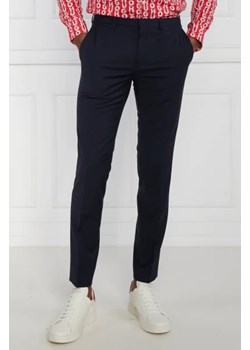 HUGO Wełniane spodnie HestenM204X | Extra slim fit ze sklepu Gomez Fashion Store w kategorii Spodnie męskie - zdjęcie 172874663