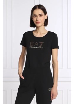 EA7 T-shirt | Regular Fit ze sklepu Gomez Fashion Store w kategorii Bluzki damskie - zdjęcie 172879510