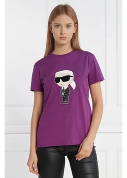 Karl Lagerfeld T-shirt ikonik 2.0 | Regular Fit ze sklepu Gomez Fashion Store w kategorii Bluzki damskie - zdjęcie 172881553