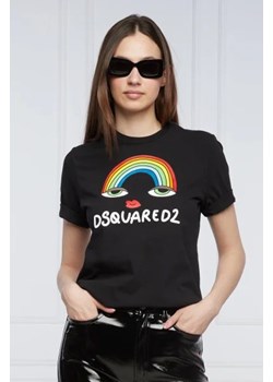 Dsquared2 T-shirt Rainbow Renny | Regular Fit ze sklepu Gomez Fashion Store w kategorii Bluzki damskie - zdjęcie 172882940