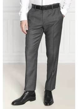 BOSS BLACK Wełniane spodnie H-Genius-MM-224 | Slim Fit ze sklepu Gomez Fashion Store w kategorii Spodnie męskie - zdjęcie 172885022