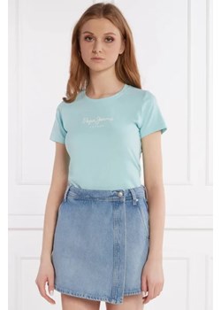 Pepe Jeans London T-shirt | Slim Fit ze sklepu Gomez Fashion Store w kategorii Bluzki damskie - zdjęcie 172887743