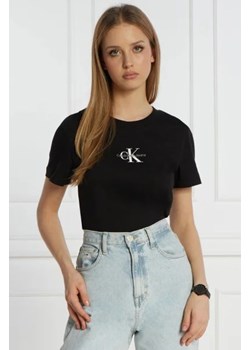 CALVIN KLEIN JEANS T-shirt | Slim Fit ze sklepu Gomez Fashion Store w kategorii Bluzki damskie - zdjęcie 172887922