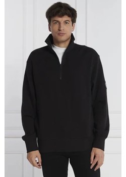 CALVIN KLEIN JEANS Sweter BADGE WAFFLE HALF ZIP | Regular Fit ze sklepu Gomez Fashion Store w kategorii Swetry męskie - zdjęcie 172889032