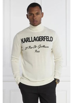 Karl Lagerfeld Wełniany golf knit | Regular Fit ze sklepu Gomez Fashion Store w kategorii Swetry męskie - zdjęcie 172890020