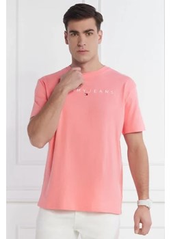 Tommy Jeans T-shirt LINEAR LOGO TEE EXT | Regular Fit ze sklepu Gomez Fashion Store w kategorii T-shirty męskie - zdjęcie 172890170