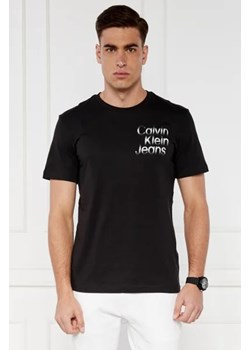 CALVIN KLEIN JEANS T-shirt DIFFUSED STACKED | Regular Fit ze sklepu Gomez Fashion Store w kategorii T-shirty męskie - zdjęcie 172890700