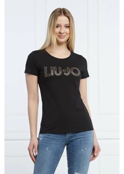 Liu Jo Rose T-shirt | Regular Fit ze sklepu Gomez Fashion Store w kategorii Bluzki damskie - zdjęcie 172890963
