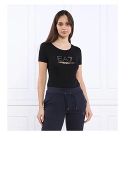 EA7 T-shirt | Regular Fit ze sklepu Gomez Fashion Store w kategorii Bluzki damskie - zdjęcie 172891970