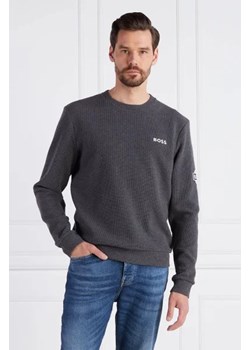 BOSS BLACK Sweter Structure Sweatshirt | Regular Fit ze sklepu Gomez Fashion Store w kategorii Swetry męskie - zdjęcie 172893021