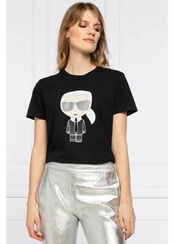 Karl Lagerfeld T-shirt Ikonik Karl | Regular Fit ze sklepu Gomez Fashion Store w kategorii Bluzki damskie - zdjęcie 172893824