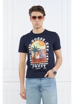 GUESS T-shirt PALM WINDOW | Slim Fit ze sklepu Gomez Fashion Store w kategorii T-shirty męskie - zdjęcie 172895030