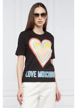 Love Moschino T-shirt | Regular Fit ze sklepu Gomez Fashion Store w kategorii Bluzki damskie - zdjęcie 172896531
