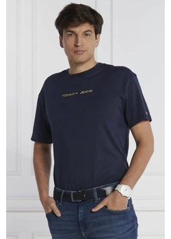 Tommy Jeans T-shirt GOLD LINEAR | Classic fit ze sklepu Gomez Fashion Store w kategorii T-shirty męskie - zdjęcie 172898381