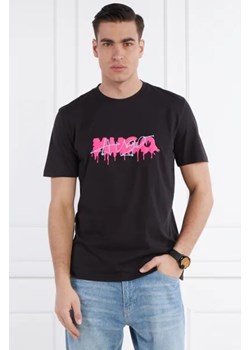 HUGO T-shirt Dacation | Regular Fit ze sklepu Gomez Fashion Store w kategorii T-shirty męskie - zdjęcie 172901434