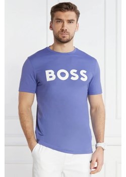 BOSS ORANGE T-shirt Thinking 1 | Slim Fit ze sklepu Gomez Fashion Store w kategorii T-shirty męskie - zdjęcie 172901741