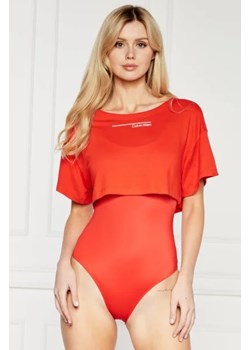 Calvin Klein Swimwear Top BOX FIT | Cropped Fit ze sklepu Gomez Fashion Store w kategorii Bluzki damskie - zdjęcie 172904504