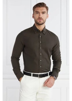 Oscar Jacobson Koszula Short BD Brushed Flannel | Slim Fit ze sklepu Gomez Fashion Store w kategorii Koszule męskie - zdjęcie 172905541