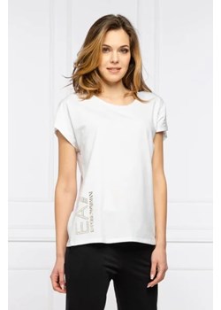EA7 T-shirt | Regular Fit ze sklepu Gomez Fashion Store w kategorii Bluzki damskie - zdjęcie 172907800