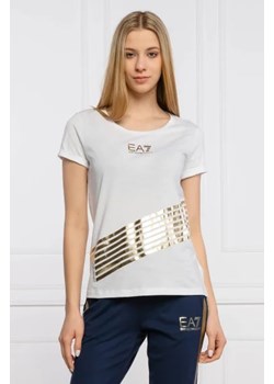 EA7 T-shirt | Regular Fit ze sklepu Gomez Fashion Store w kategorii Bluzki damskie - zdjęcie 172907851