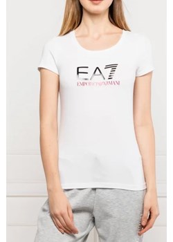 EA7 T-shirt | Slim Fit ze sklepu Gomez Fashion Store w kategorii Bluzki damskie - zdjęcie 172907913