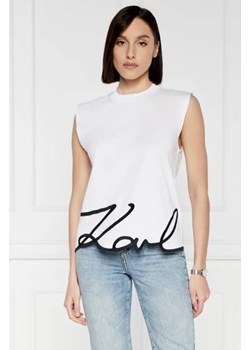 Karl Lagerfeld Top karl signature tank top | Regular Fit ze sklepu Gomez Fashion Store w kategorii Bluzki damskie - zdjęcie 172909004