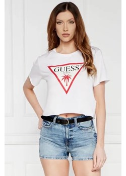 Guess T-shirt | Cropped Fit ze sklepu Gomez Fashion Store w kategorii Bluzki damskie - zdjęcie 172909361