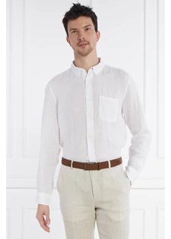HUGO Lniana koszula Ermann | Straight fit ze sklepu Gomez Fashion Store w kategorii Koszule męskie - zdjęcie 172910190