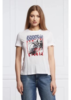 GUESS T-shirt JANETTE | Regular Fit ze sklepu Gomez Fashion Store w kategorii Bluzki damskie - zdjęcie 172910672