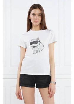 Karl Lagerfeld T-shirt | Regular Fit ze sklepu Gomez Fashion Store w kategorii Bluzki damskie - zdjęcie 172912502