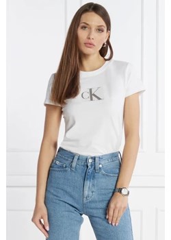 CALVIN KLEIN JEANS T-shirt | Slim Fit ze sklepu Gomez Fashion Store w kategorii Bluzki damskie - zdjęcie 172913454
