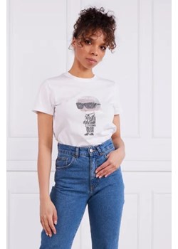 Karl Lagerfeld T-shirt ikonik 2.0 | Regular Fit ze sklepu Gomez Fashion Store w kategorii Bluzki damskie - zdjęcie 172915993