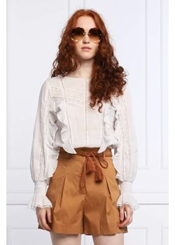 Patrizia Pepe Koronkowa bluzka | Regular Fit ze sklepu Gomez Fashion Store w kategorii Bluzki damskie - zdjęcie 172916644