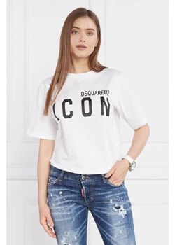 Dsquared2 T-shirt | Regular Fit ze sklepu Gomez Fashion Store w kategorii Bluzki damskie - zdjęcie 172917263