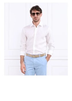 BOSS BLACK Lniana koszula H-HANK-kent-C1-214 | Slim Fit ze sklepu Gomez Fashion Store w kategorii Koszule męskie - zdjęcie 172918254