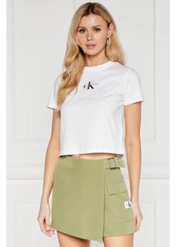 CALVIN KLEIN JEANS T-shirt | Cropped Fit ze sklepu Gomez Fashion Store w kategorii Bluzki damskie - zdjęcie 172918401