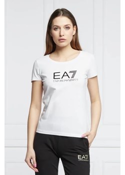 EA7 T-shirt | Slim Fit ze sklepu Gomez Fashion Store w kategorii Bluzki damskie - zdjęcie 172919534