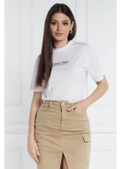 Calvin Klein T-shirt COORDINATES | Regular Fit ze sklepu Gomez Fashion Store w kategorii Bluzki damskie - zdjęcie 172922311