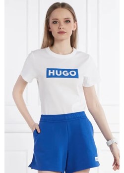 Hugo Blue T-shirt Classic Tee_B | Regular Fit ze sklepu Gomez Fashion Store w kategorii Bluzki damskie - zdjęcie 172922633