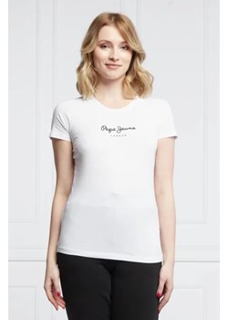 Pepe Jeans London T-shirt | Slim Fit ze sklepu Gomez Fashion Store w kategorii Bluzki damskie - zdjęcie 172922853