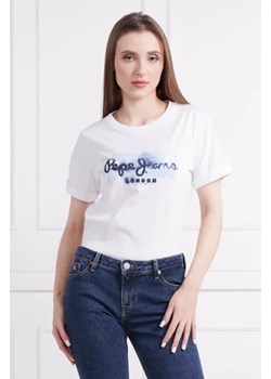 Pepe Jeans London T-shirt GOLDIE | Regular Fit ze sklepu Gomez Fashion Store w kategorii Bluzki damskie - zdjęcie 172925064