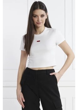 HUGO T-shirt Deluisa_1 | Cropped Fit ze sklepu Gomez Fashion Store w kategorii Bluzki damskie - zdjęcie 172925070