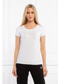 EA7 T-shirt | Slim Fit ze sklepu Gomez Fashion Store w kategorii Bluzki damskie - zdjęcie 172926903