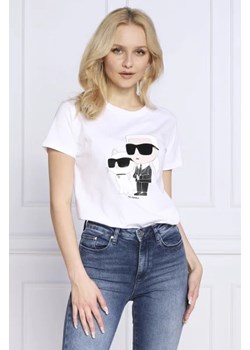 Karl Lagerfeld T-shirt ikonik 2.0 | Regular Fit ze sklepu Gomez Fashion Store w kategorii Bluzki damskie - zdjęcie 172927113